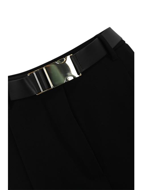 Pantalone con cintura Neottia in cady Nero MAX MARA STUDIO | 2516131011600001